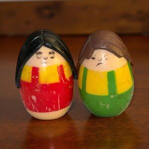 Vintage ‘74 Tonka Toddler Boy & Girl Happy Sad Peek-A-Boo Face Finger Puppet A41